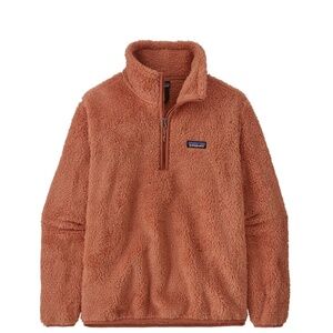 Patagonia Women's Los Gatos 1/4-Zip Fleece Jacket  Size XL brown teddy bear